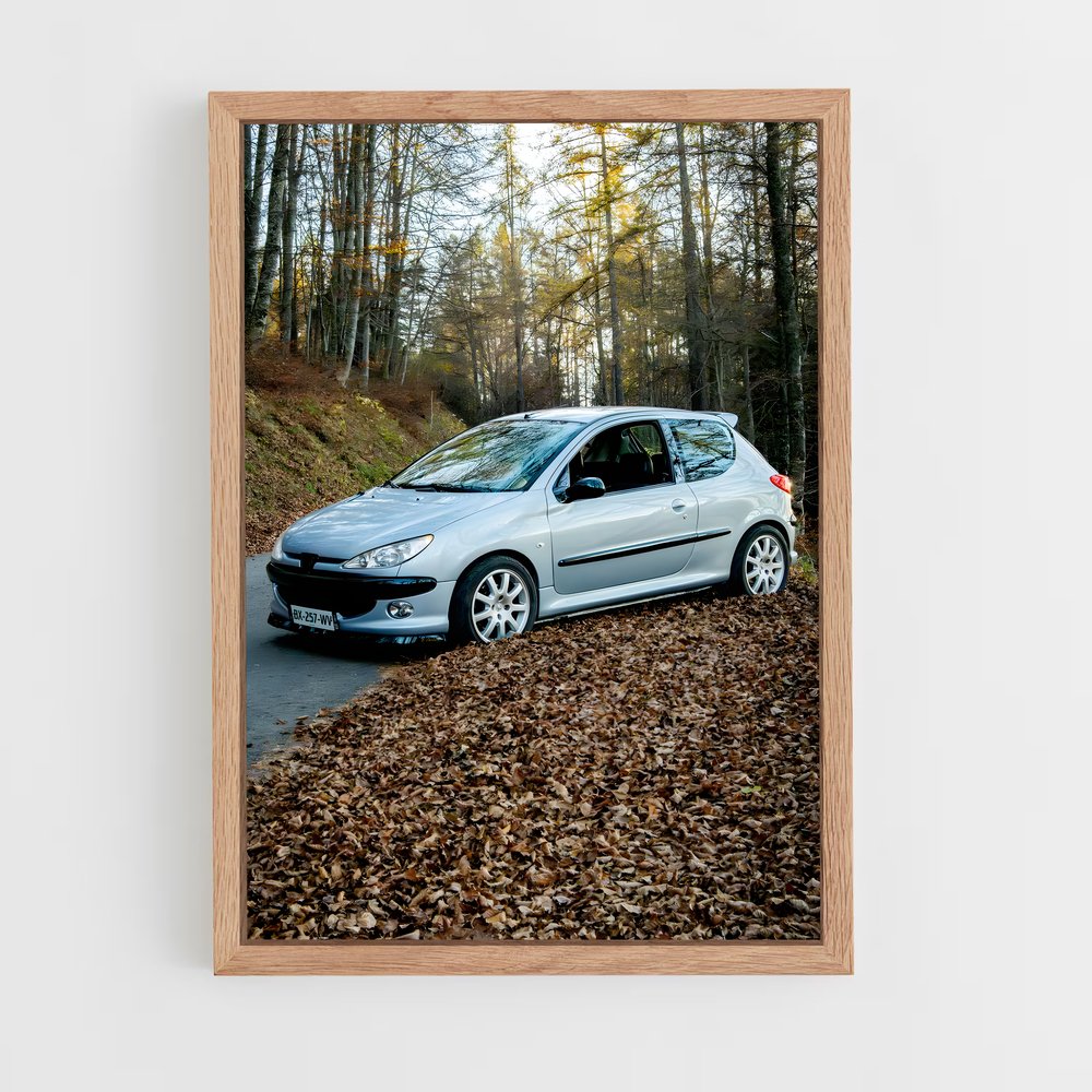 Poster Route Feuillue – affiche Peugeot (vue 4)
